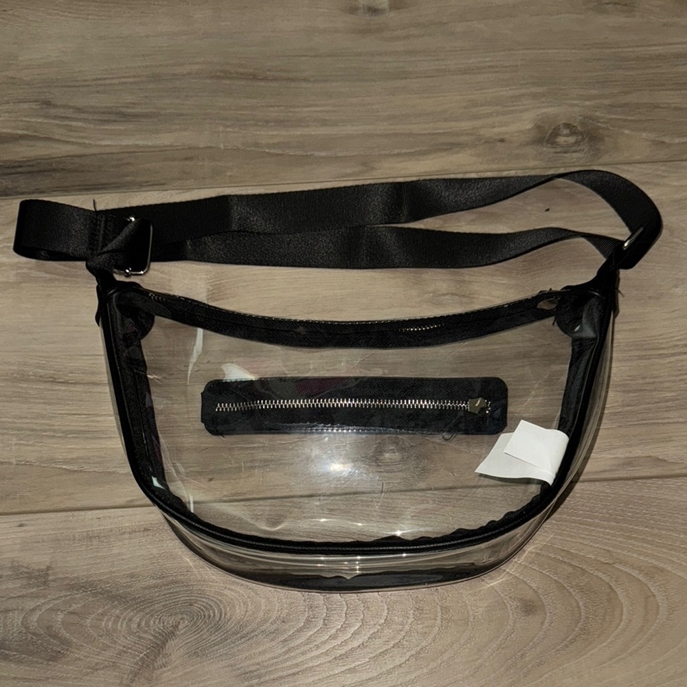 Half Moon clear crossbody bag